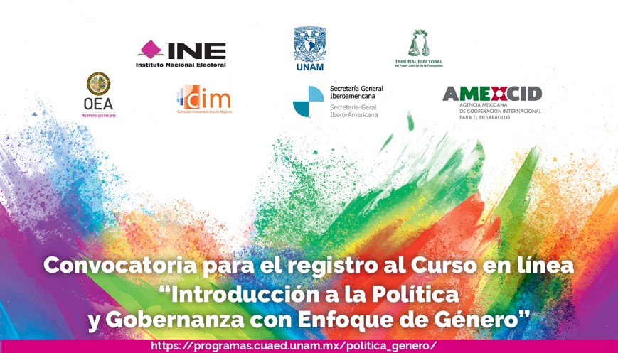 Convocatoria al Curso Introducción a la Política y Gobernanza con Enfoque de Género