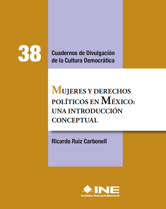 Portada del libro: Mujeres y derechos políticos en México: Una introducción conceptual